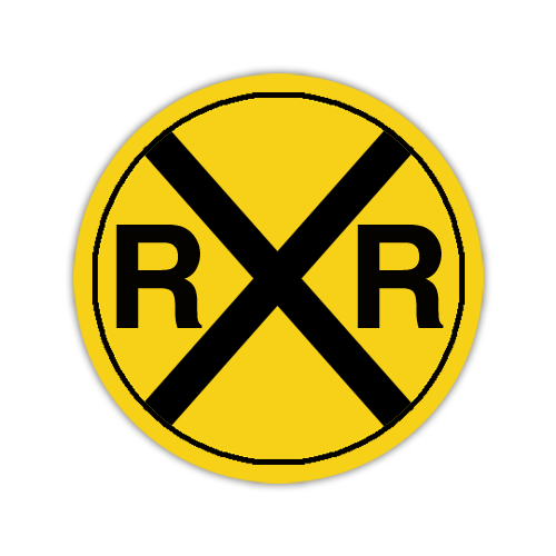 Road Sign PVC Circle 36"H x 36"W