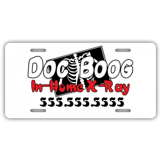 Mobile X-Ray Company License Plate