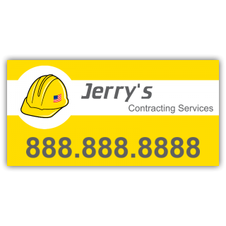 Jerry's Contracting Service Vinyl Banner