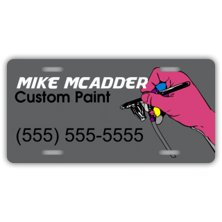 Custom Paint Company License Plate