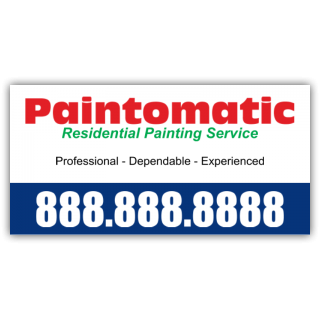 Paintomatic Painting Service Vinyl Banner