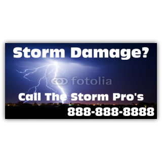 Storm Pro's Cleaning Services Vinyl Banner
