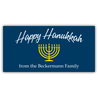 Happy Hanukkah Vinyl Banner