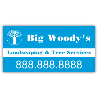 Big Woody's Landscaping & Tree Service Vinyl Banner
