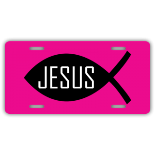 Jesus Fish License Plate
