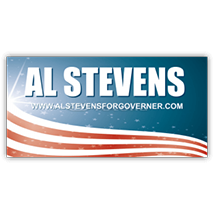 Al Stevens For Governor Sign - Magnetic Sign