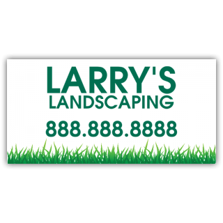 Larry's Landscaping Vinyl Banner