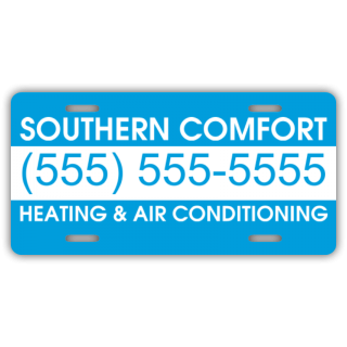 Air Conditioning Company License Plate
