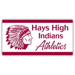 Hays High Indians Athletics Vinyl Banner