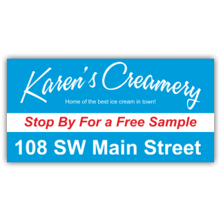 Karen's Creamery Magnetic Sign - Magnetic Sign