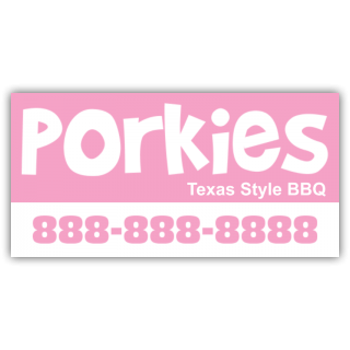 Porkies BBQ Magnetic Sign - Magnetic Sign