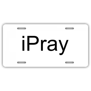 iPray License Plate