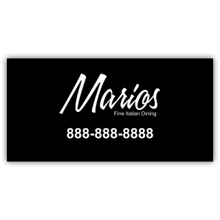 Mario's Italian Restaurant Magnetic Sign - Magnetic Sign