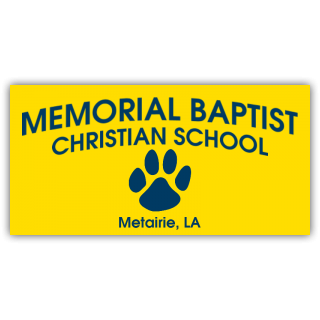 Memorial Baptist Christian School Vinyl Banner