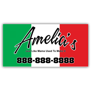 Amelia's Italian Cuisine Magnetic Sign - Magnetic Sign