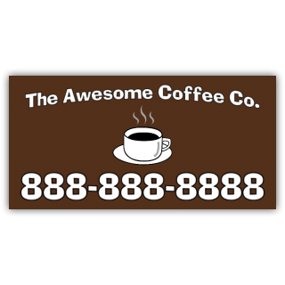 Awesome Coffee Co. Magnetic Sign - Magnetic Sign