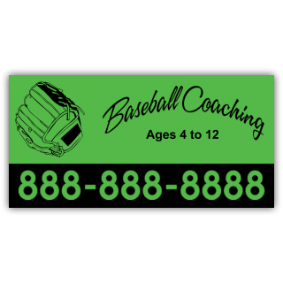 Baseball Coaching Magnetic Sign - Magnetic Sign