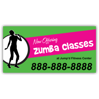 Zumba Classes Magnetic Sign - Magnetic Sign