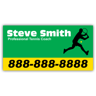 Tennis Coach Magnetic Sign - Magnetic Sign