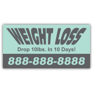 Weight Loss Magnetic Sign - Magnetic Sign