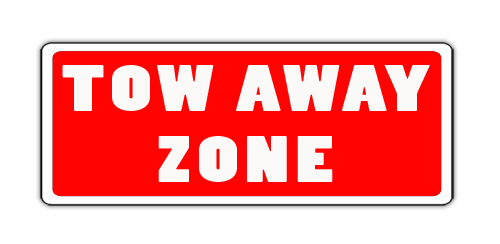 Road Sign .080 Aluminum 6"H x 12"W