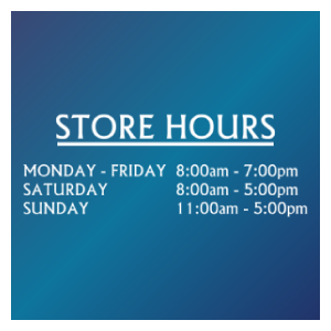 Business Hours Window Lettering 6