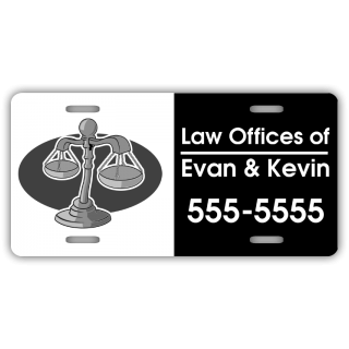 Lawyers Office License Plate