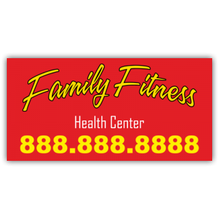 Family Fitness Health Center Magnetic Sign - Magnetic Sign