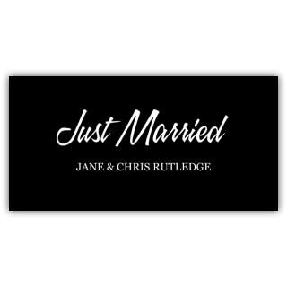 Just Married Magnetic Sign - Magnetic Sign
