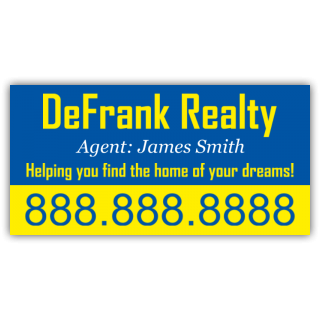 DeFrank Realty Vinyl Banner