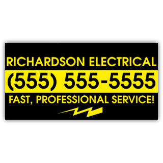 Richardson Electrical Vinyl Banner