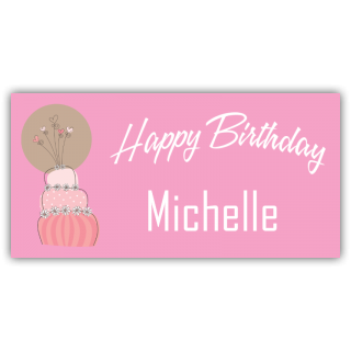 Happy Birthday Michelle Magnetic Sign - Magnetic Sign