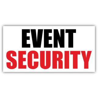 Event Security Magnetic Sign - Magnetic Sign