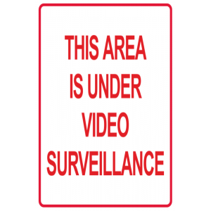 Area Is Under Video Surveillance