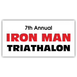 Iron Man Triathalon Magnetic Sign - Magnetic Sign