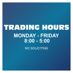 Business Hours Window Lettering 7