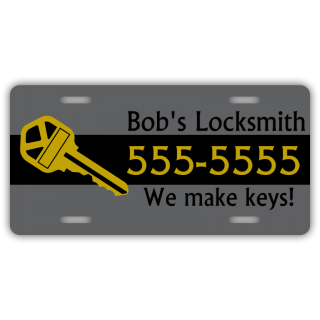 Locksmith License Plate