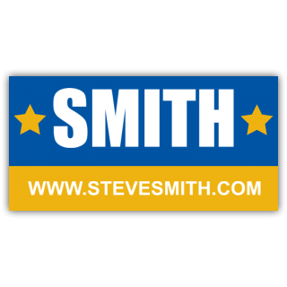 Steve Smith for Senate Vinyl Banner
