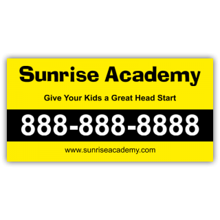 Sunrise Academy Magnetic Sign - Magnetic Sign