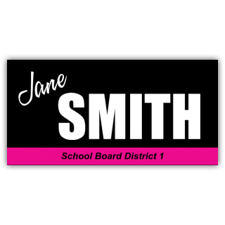 Jane Smith Political Vinyl Banner