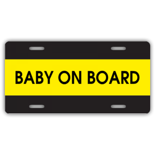 Baby On Board License Plate