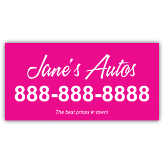 Jane's Autos Magnetic Sign - Magnetic Sign