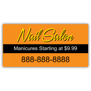 Nail Salon Manicures From $9.99 Vinyl Banner