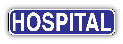 Road Sign .080 Aluminum 9"H x 12"W