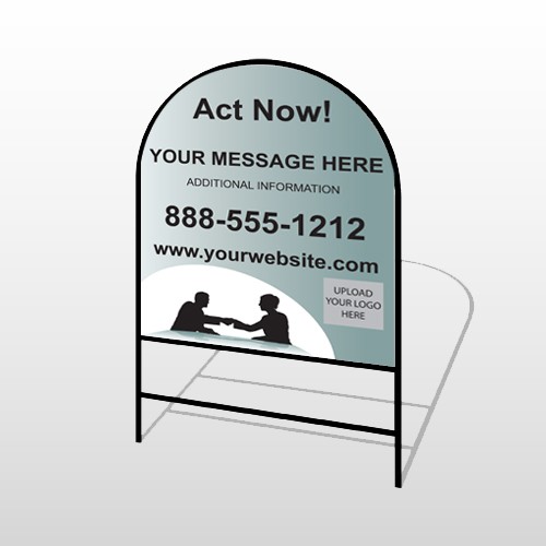 Bank 156 H Frame Arch Sign