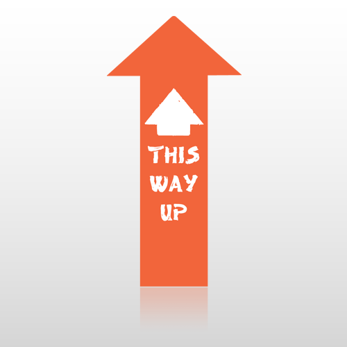 Direction 20 Floor Decal Arrow Up