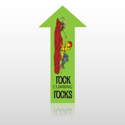 Rock Climb 10 Floor Decal Arrow Up