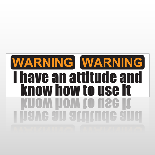 Additude 183 Bumper Sticker