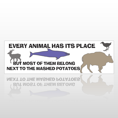 Animal Dish 242 Bumper Sticker