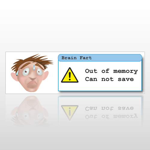 Brain Fart 122 Bumper Sticker